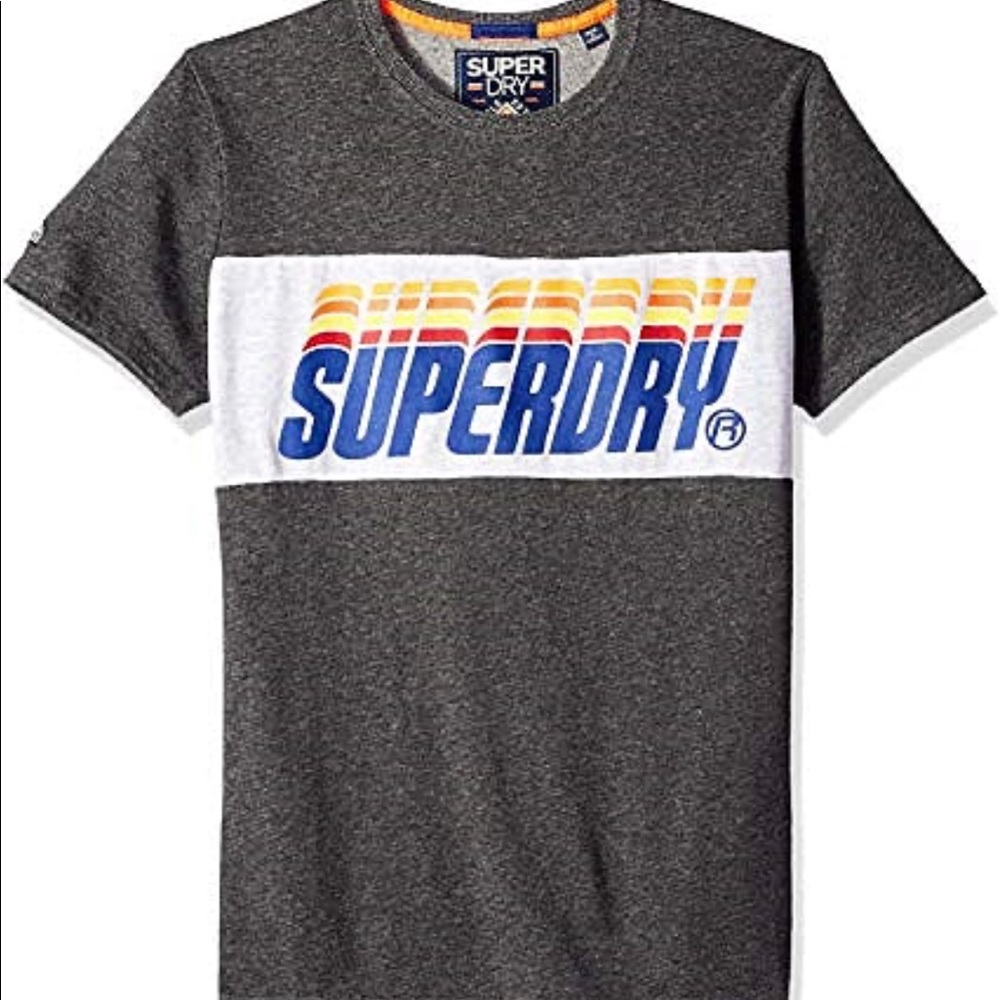 Superdry Men’s T-Shirt Triple Drop Pop Panel Tee